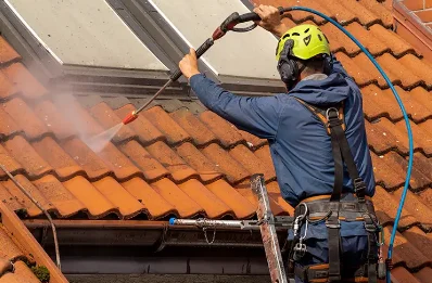 Démoussage et hydrofuge de toiture à Mée